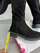 Чоботи зимові жіночі  Visttaly 4KBM276-EB868-P003 Black чорні замшеві, фото 2