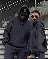 Парні костюми, жіночий + чоловічий, 42-46 і 48-50, чорний, графіт, шоколад, тринити на флісі.