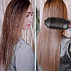 Фен-щітка для сушіння волосся (1200 Вт) R-411 / Фен гребінець / Стайлер для укладання волосся, фото 3