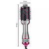 Фен-щітка для сушіння волосся (1200 Вт) R-411 / Фен гребінець / Стайлер для укладання волосся, фото 9