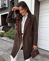 Жіноче пальто барашек букле великого розміру, фото 5