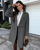 Жіноче пальто барашек букле великого розміру, фото 4