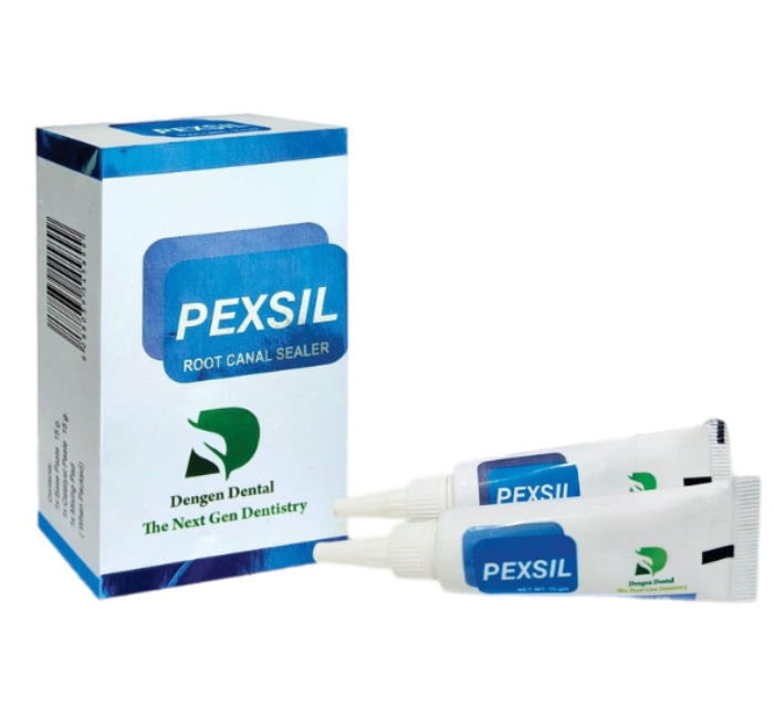 Pexsil, Силер на основі гідроксиду кальцію та полімерної смоли 15г+15г (Dengen Dental), фото 1