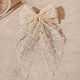 Шпилька для волосся Бант, бант для волосся на шпильці бантик 3 кольори, фото 4