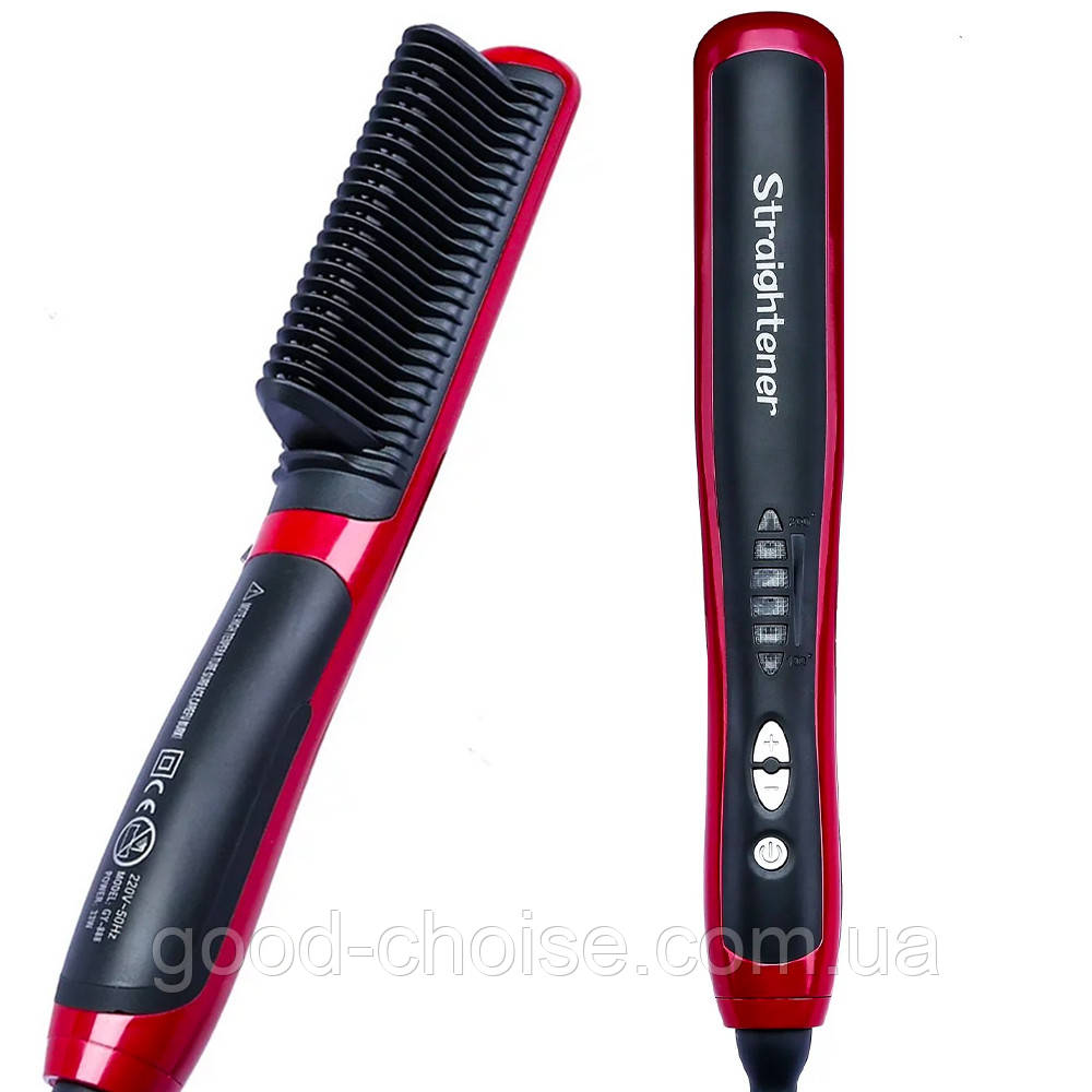 Гребінець-випрямляч для волосся ASL 908 / Електричний гребінець для випрямлення волосся, фото 1