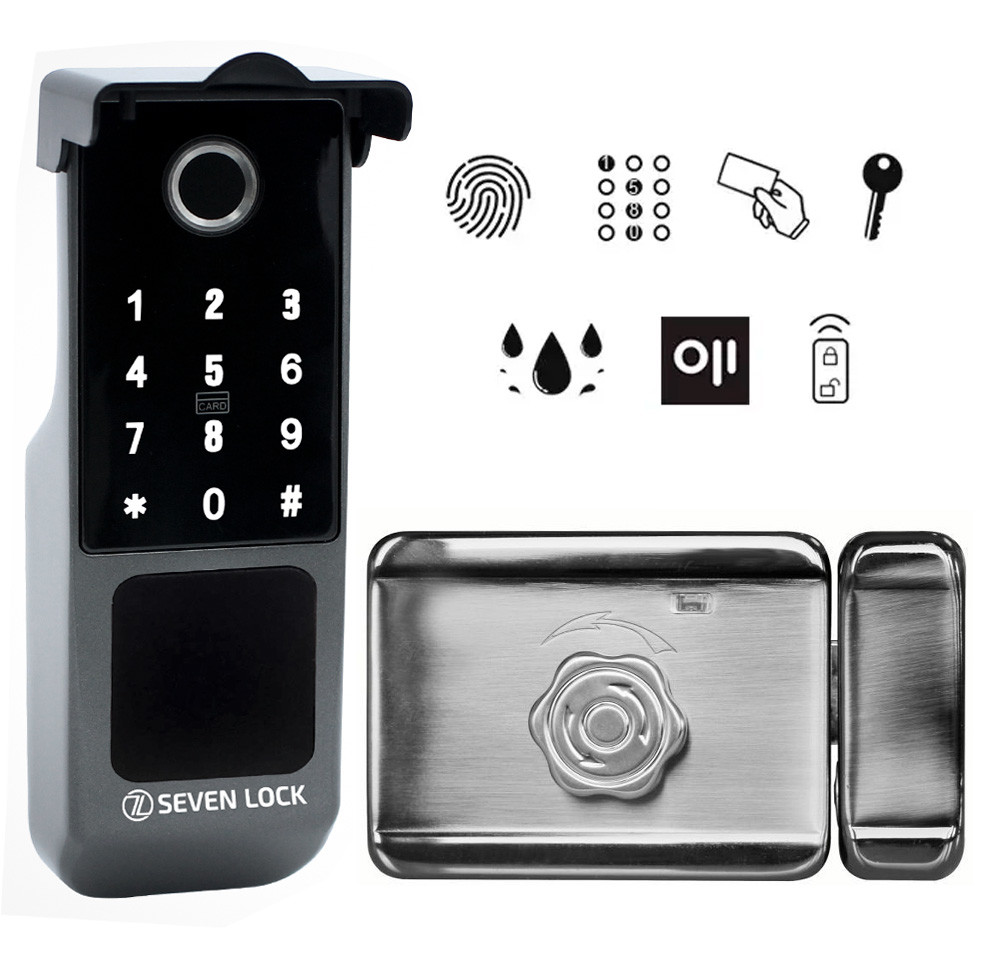 Розумний біометричний замок SEVEN LOCK SL-7770BF, фото 1