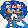 Музична іграшка-трек Пінгвіни на гірці Happy Penguin + 3 фігурки / Інтерактивна гра гірка з пінгвінами, фото 5