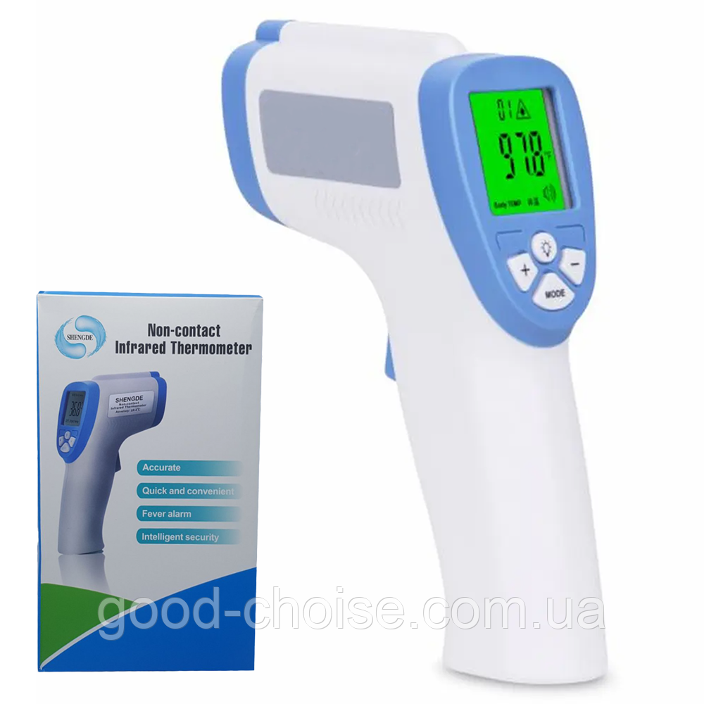 Безконтактний термометр цифровий Non contact / Термометр електронний / Електронний градусник пістолет, фото 1