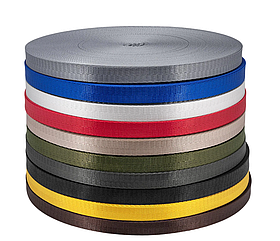 Стрічка для ременів і сумок щільна Глянцева ширина 15мм