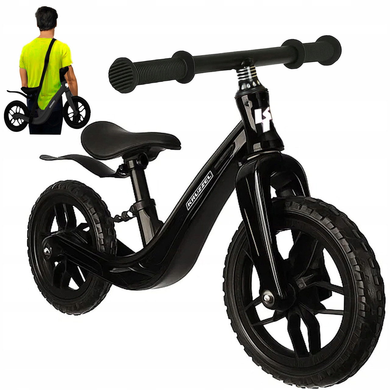 Дитячий велосипед біговий до 30 кг з плечовим ременем Kruzzel 25767, фото 1
