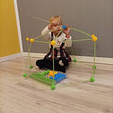 Дитячий Конструктор, що розвиває "будівельна соломка з тентом" 100 шт Kruzzel 24536, фото 8