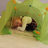 Дитячий Конструктор, що розвиває "будівельна соломка з тентом" 100 шт Kruzzel 24536, фото 10