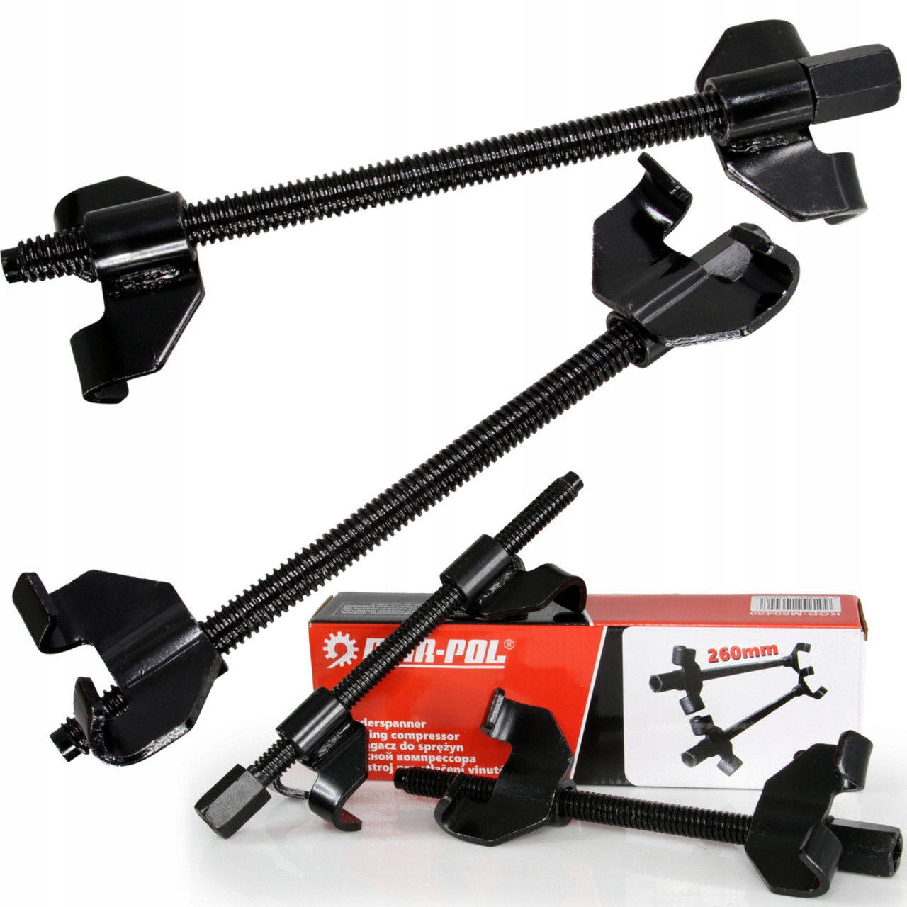 Ручний знімач пружин двозахватний 2 шт 8 - 26 см Mar-Pol M80450, фото 1