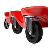 Лежак автослюсаря підкатний на 6 колесах з підголівником Mar-Pol M80094, фото 9