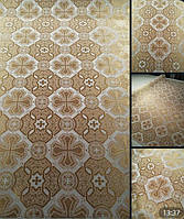 Шовкова церковна тканини Канон білий з золомтом