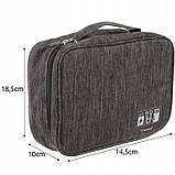 Органайзер 9 відділень для кабелів, гаджетів і зарядних пристроїв Trizand 23172, фото 8