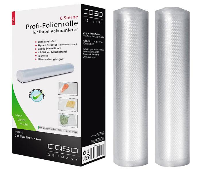 Плівка для вакуумного апарату 28х600 см 2 рулони CASO 1223, фото 1