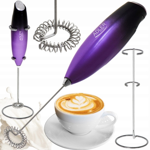 Спінювач молока з підставкою Adler AD 4499 Живлення АА 1,5 В, фото 1