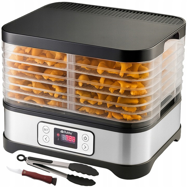 Сушарка для грибів, фруктів та овочів 5 лотків до 10 літрів Ruhhy 25929 400 Вт, фото 1