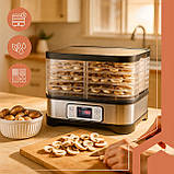 Сушарка для грибів, фруктів та овочів 5 лотків до 10 літрів Ruhhy 25929 400 Вт, фото 6