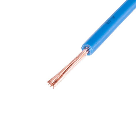 Дріт багатожильний 1mm2 (18AWG, 7xD0.43mm) синій, 1 м, фото 1