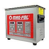 Ультразвуковий очищувач для дезінфекції мийка 3.2 літра 120 Вт Mar-Pol M90074, фото 3