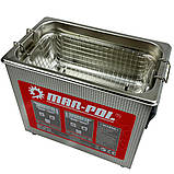 Ультразвуковий очищувач для дезінфекції мийка 3.2 літра 120 Вт Mar-Pol M90074, фото 6