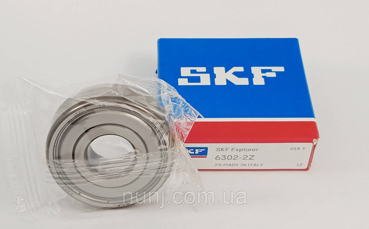 Підшипник 6302-ZZ SKF (80302) розміри: 15*42*13 кульковий радіальний закритий, фото 1
