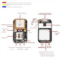 小型GPS Mini 4G GPS Tracker ZX908 (без батареи). Спутниковый локатор для