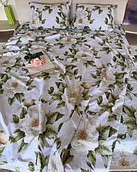 Двуспальний розмір постільна білизна бязь «Камелії»