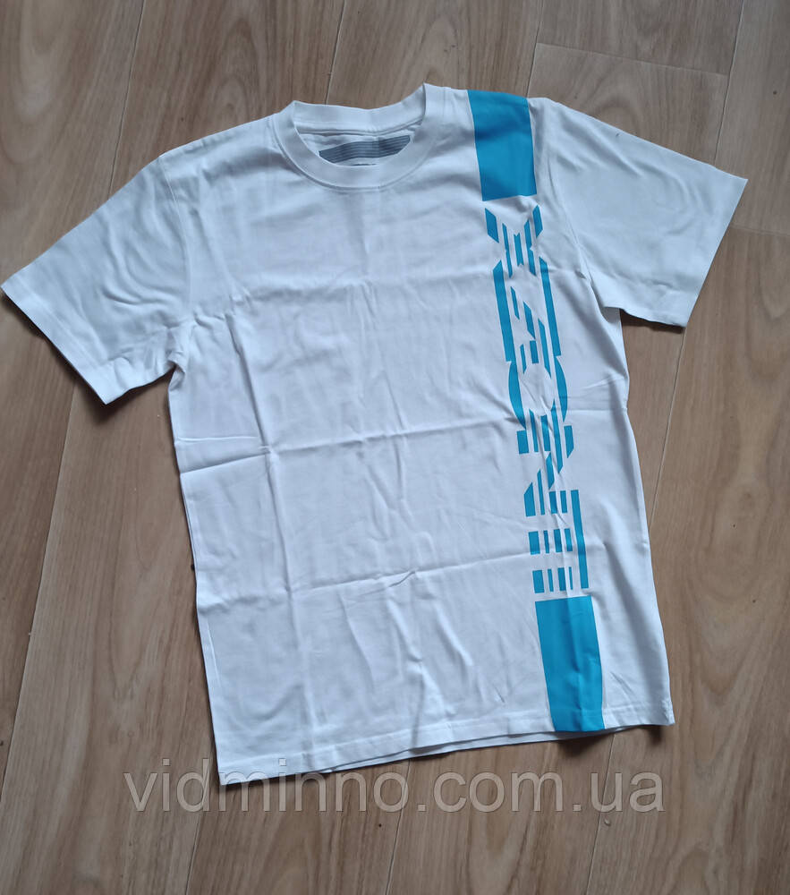 Чоловіча біла футболка р.S, фото 1