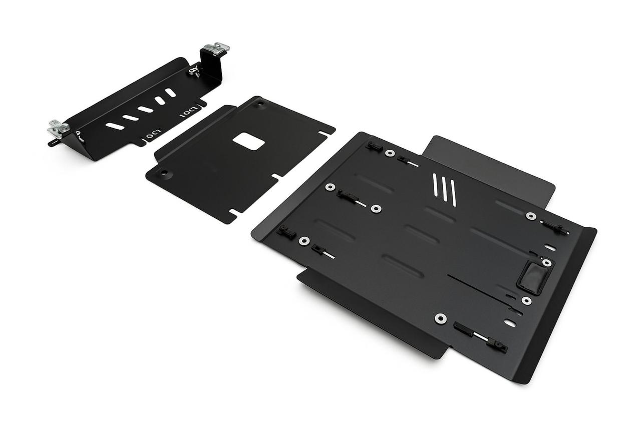 Захист радіатора, двигуна та КПП КІА Соренто 1 / Kia Sorento I (2002–2009), сталь 2 мм, ЩИТ, арт. 426