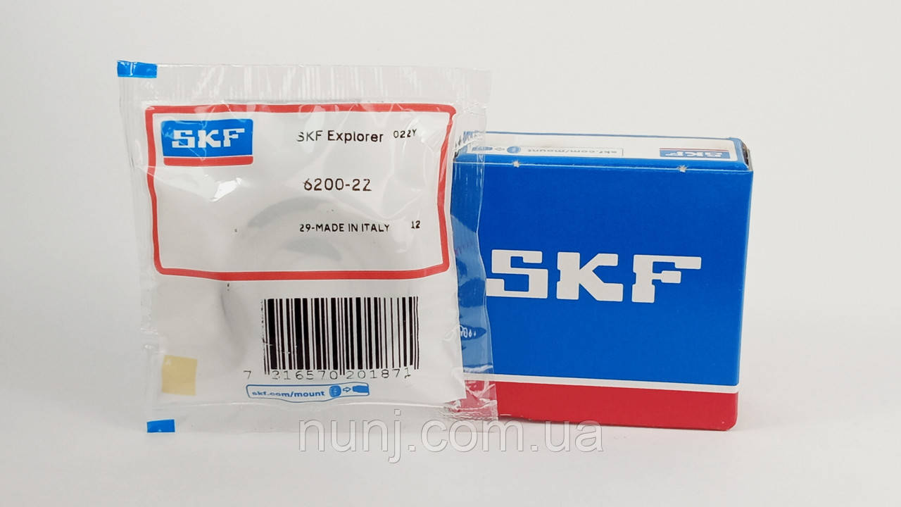 Підшипник 6200-ZZ SKF (80200) розміри: 10*30*9 кульковий радіальний закритий, фото 1