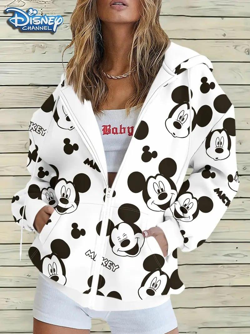 Жіноча демісезонна толстовка на молнії зі Мікі Маусом, фото 1