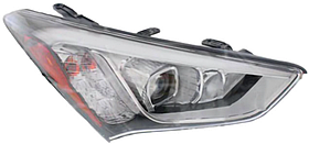 Фара права Hyundai Santa Fe 3 12-16 Fps H7*2/P21W, жовта вставка