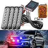 Дистанційний (ДУ) блок керування автомобільними ДХО або габаритами, двоканальний з ефектом стробоскопа, фото 10