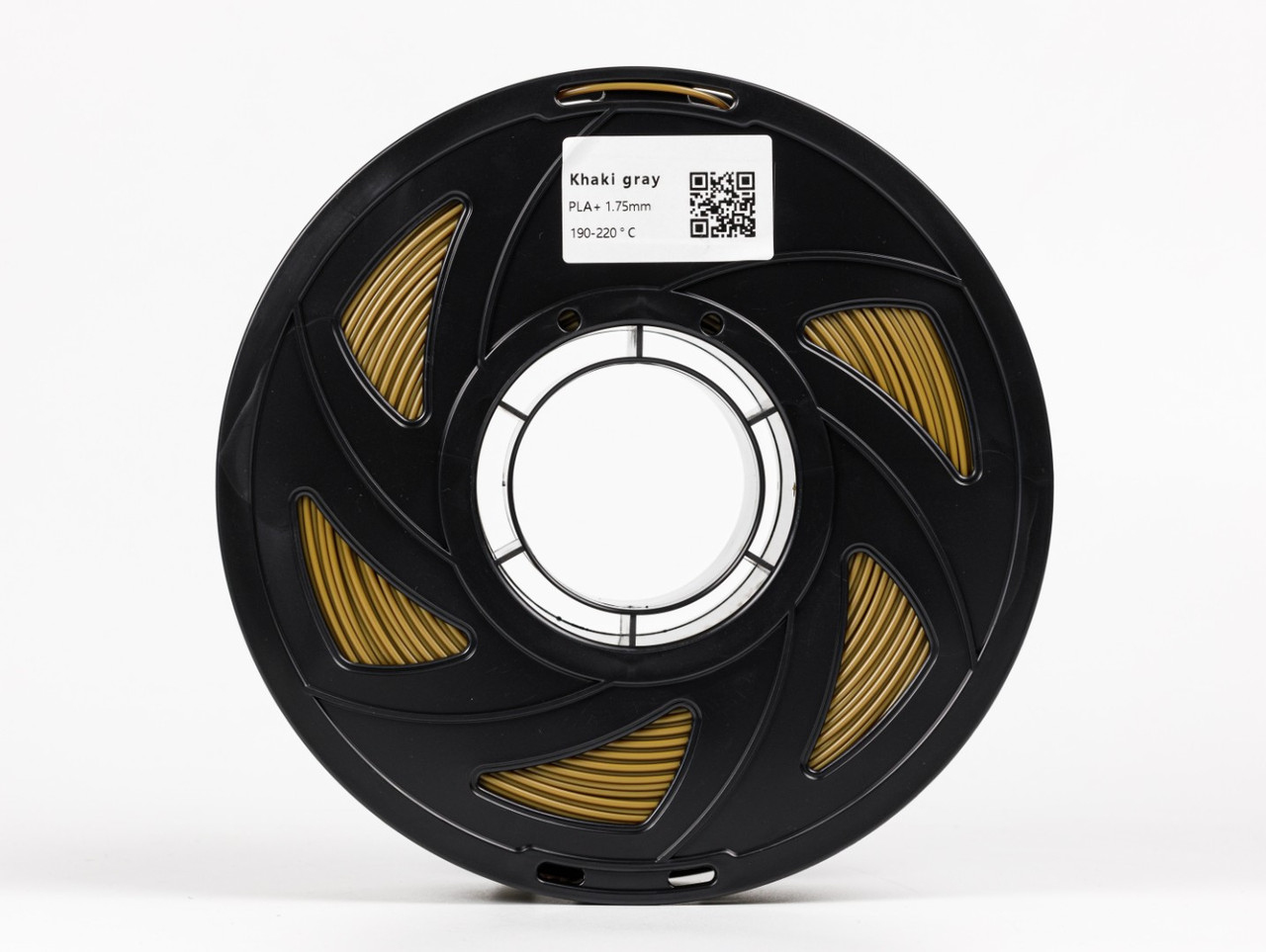 Пластик філамент для 3D-друку UA3D PLA PLUS Khaki Gray 1.75мм, 1кг, Хаки-Серый