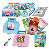 Кардрідер Знань монтесорі для дітей кишенькова абетка 112 картки на акумуляторі