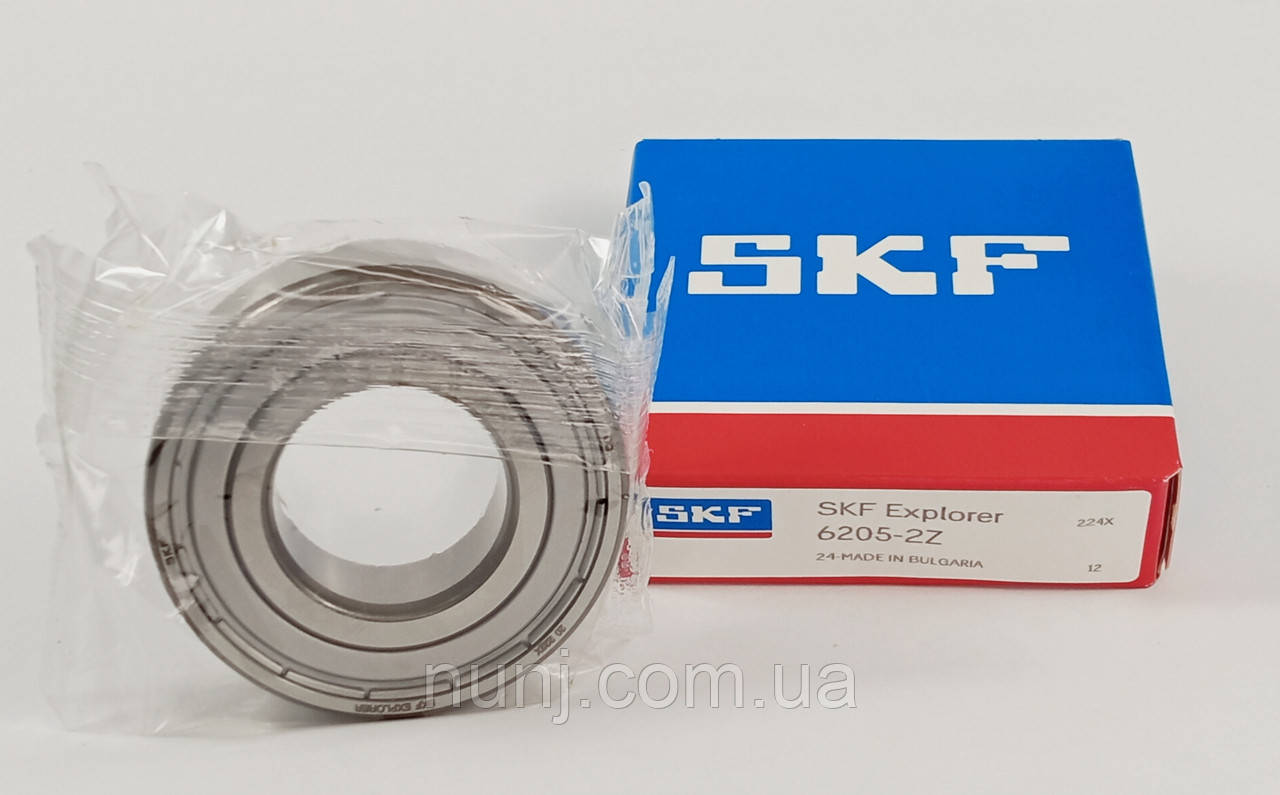 Підшипник 6205-ZZ SKF (80205) розміри: 25*52*15 кульковий радіальний закритий, фото 1