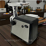 Потужна електром'ясорубка 3000 Ват Rainberg електрична м'ясорубка з соковижималкою насадками та реверсом, фото 3