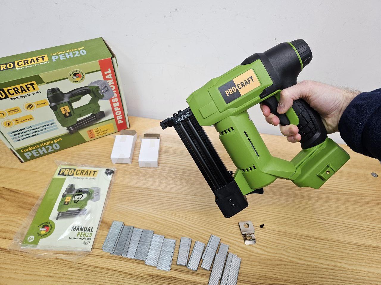 Аккумуляторный степлер Procraft PEH20 (Без акб и зп), фото 1