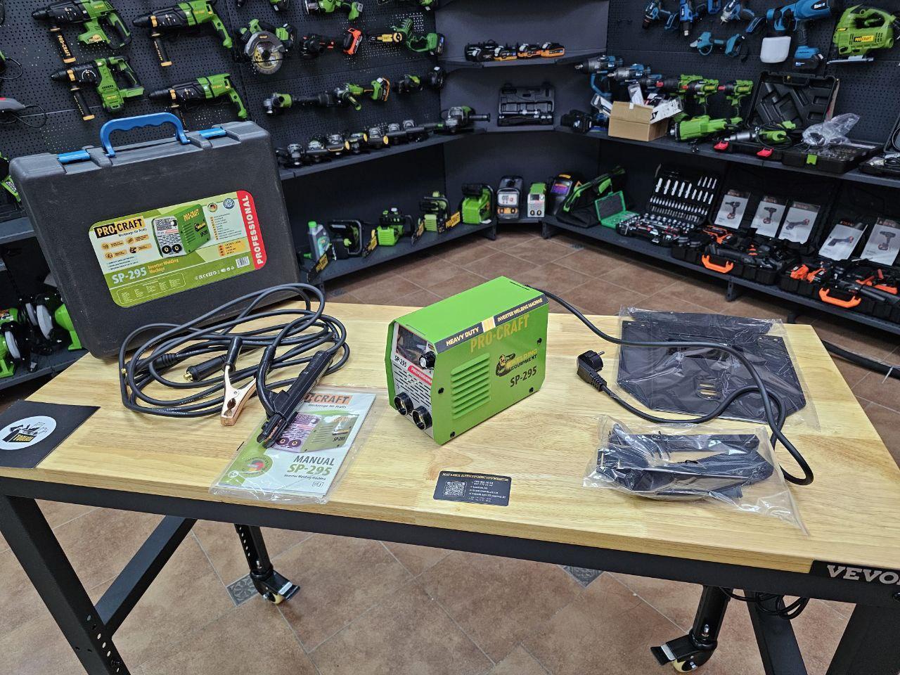 Зварювальний інверторний апарат Procraft SP-295 (кейс), фото 1
