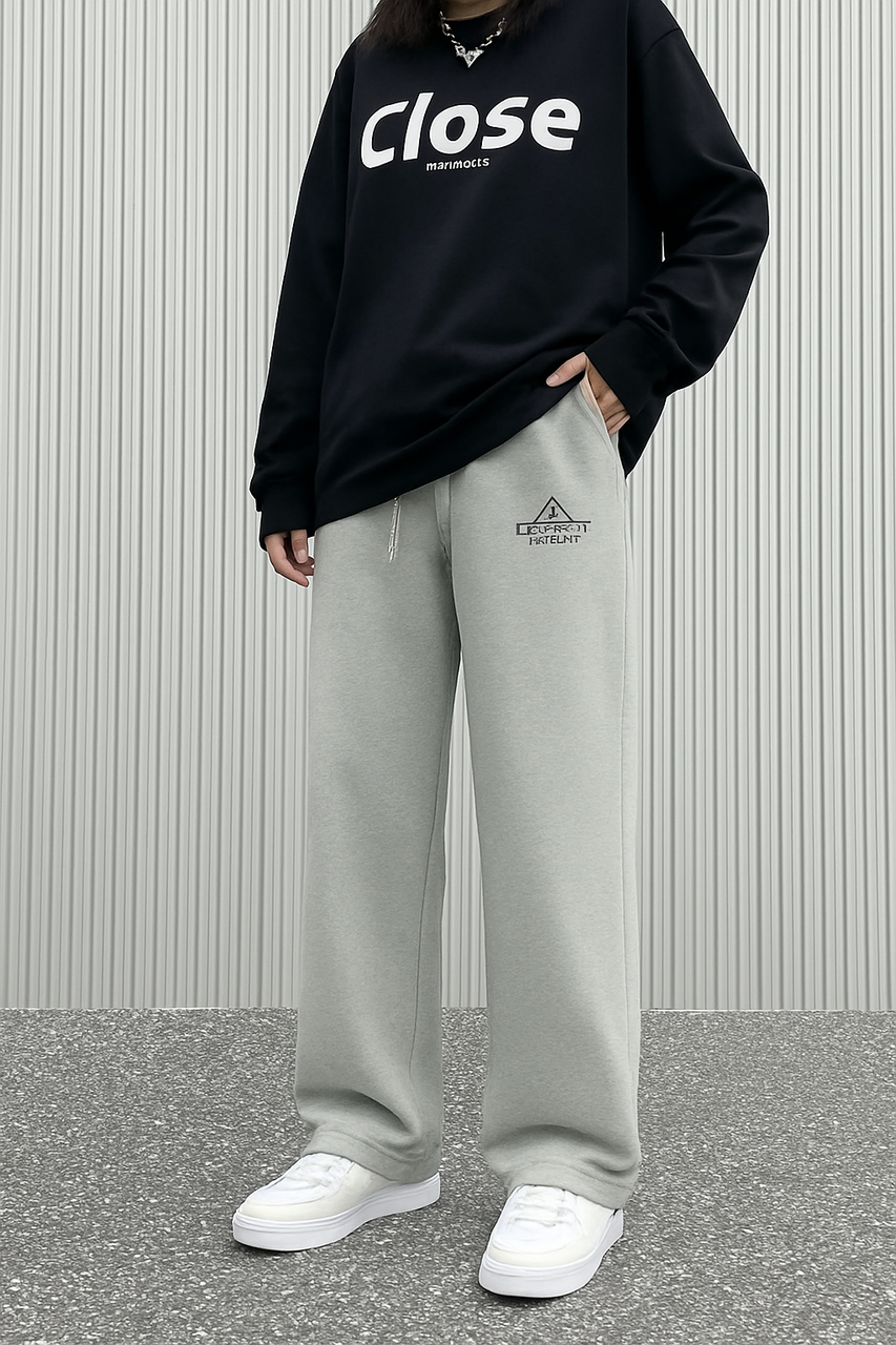 Штани спортивні Everest широкі багі для хлопця 10-17 лет ,Сірий, 158, фото 1