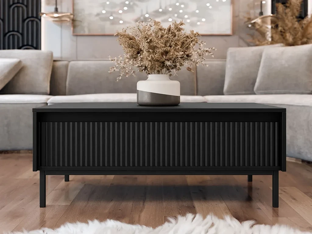 Журнальний столик Samker 1SZ, чорний, фото 1