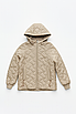 Куртка жіноча стьобана демісезонна бежева (9073), фото 3
