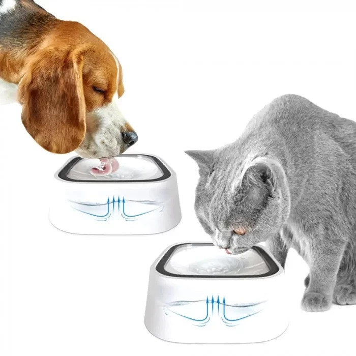 Поїлка — непроливайка для тварин MAGIC BOWL Миска для води з плавальним диском проти бризок, фото 1