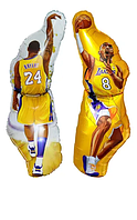 Фольгована кулька фігура "Кобі Браянт" кольорова двостороння 111х47 см. в уп.(1шт.)