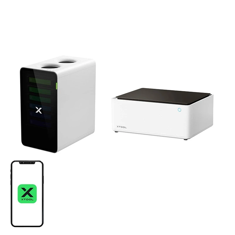 Лазерний гравер xTool xTool M1 10W 2-в-1 + поглинач диму xTool SafetyPro AP2, фото 1