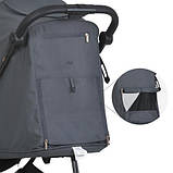 Коляска дитяча прогулянкова FIJI ME 1113-2 Gray Matt — легка, компактна та з глибоким спальним місцем., фото 4