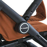 Прогулянкова коляска дитяча FIJI ME 1113-2 Ginger Orange з великим капюшоном і амортизацією, фото 5